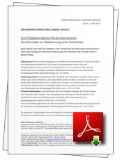 Pressemitteilung mit dem Titel „Zum Plagiatsverdachts-Fall Annette Schavan Gerichtsurteile zur Aberkennung eines Doktortitels“ vom 03.05.2012